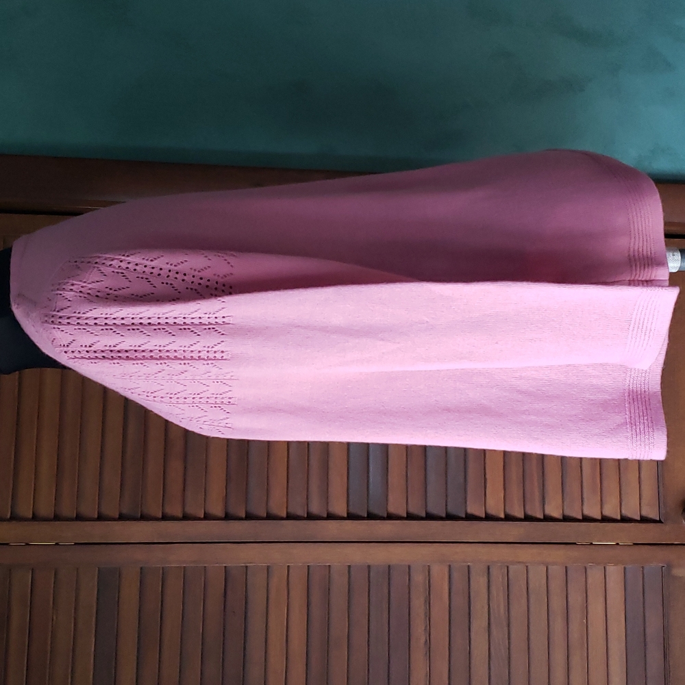 Nappa Valley 2 in One Long Sleeve Sweater Pink Blossom Petite Medium NWT - Picture 6 of 16